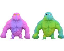 Johntoy gorilla speelgoed Super stretch - elastisch fidget speelgoed.