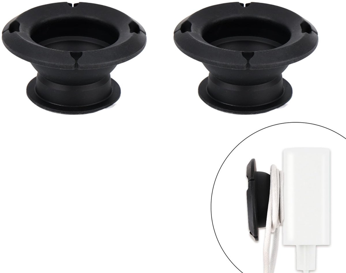 aladdien - Oplaadkabel Organizer - Kabelmanagement voor USB-C - Zwarte Silicone - Oordopjes - Handig en opgeruimd - Geschikt voor dagelijks gebruik ...