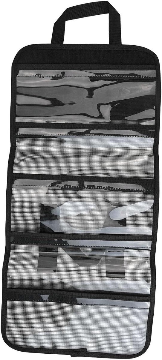 Visgerei Tas - Opvouwbare Opberger - Vissen Outdoor - Ruime Vijf Lagen - 63 x 29 cm - Zwart