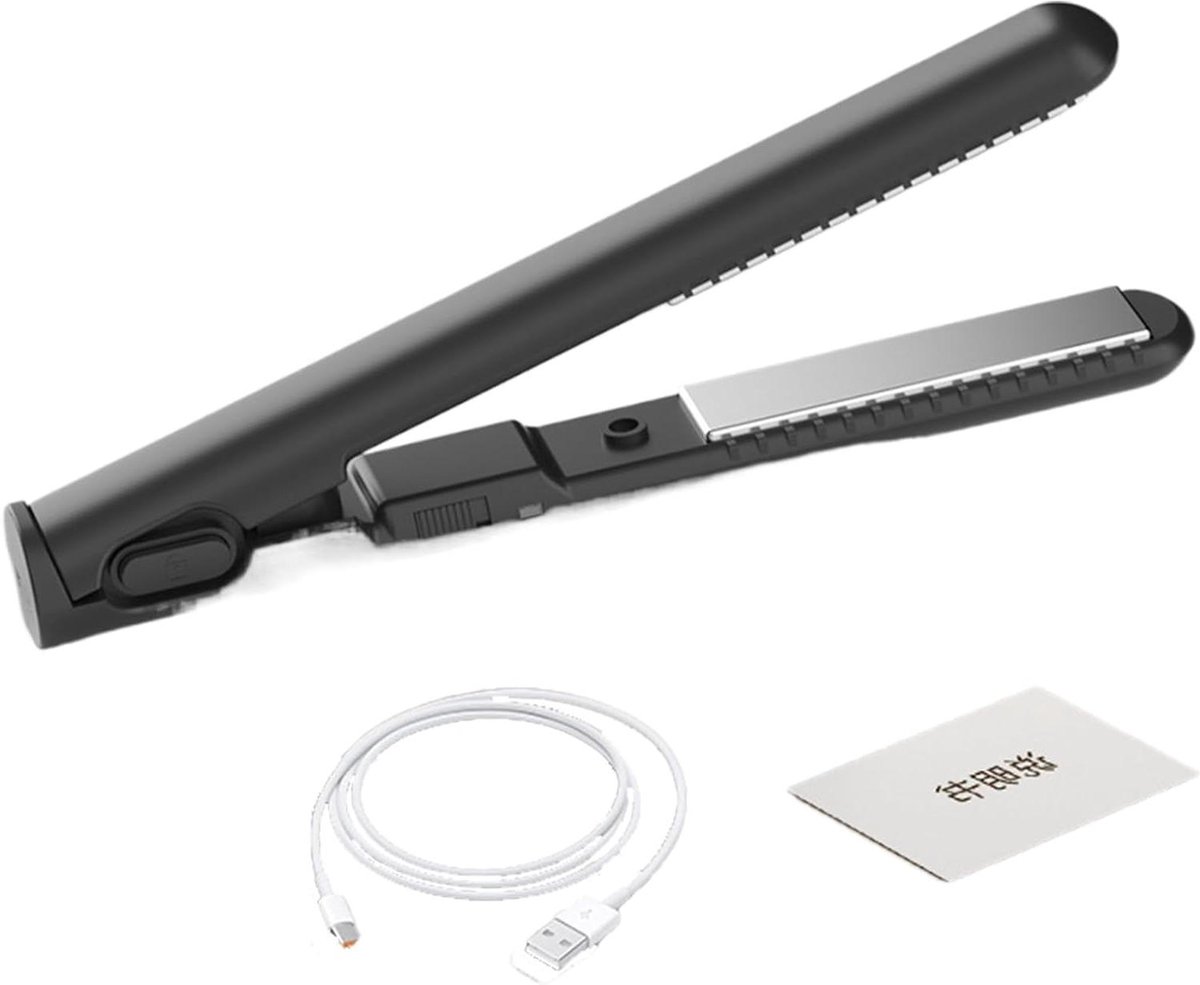 Reis Stijltang Krultang - Haarstyling Tool - Snel Haar Stylen - 2-in-1 Functionaliteit - 18 cm - Zwart