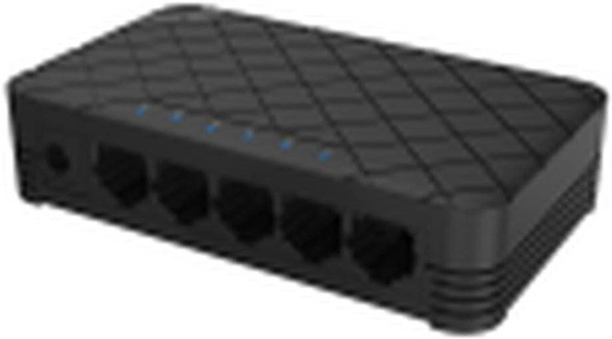 Netwerk Switch - Gigabit Unmanaged - Netwerk Uitbreiden - Acht Poorten - 11 x 16 x 6 cm - Zwart