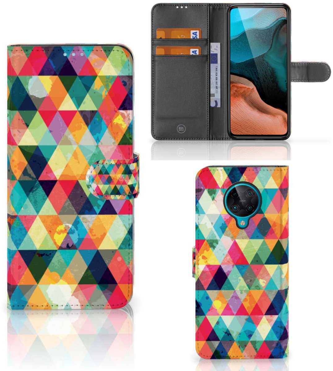 Xiaomi Poco F2 Pro Telefoon Hoesje Geruit