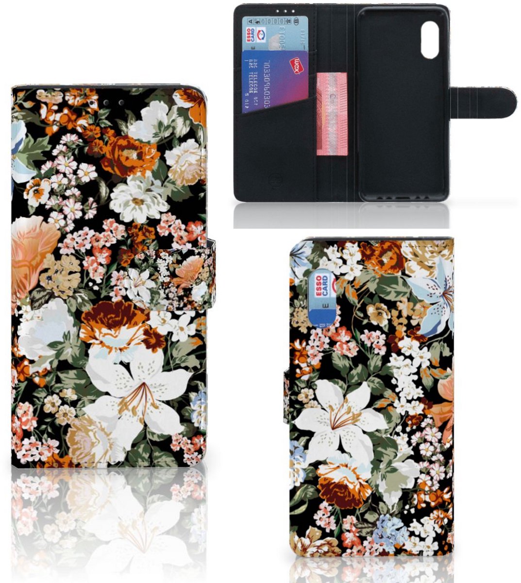 Hoesje voor Samsung Xcover Pro Dark Flowers