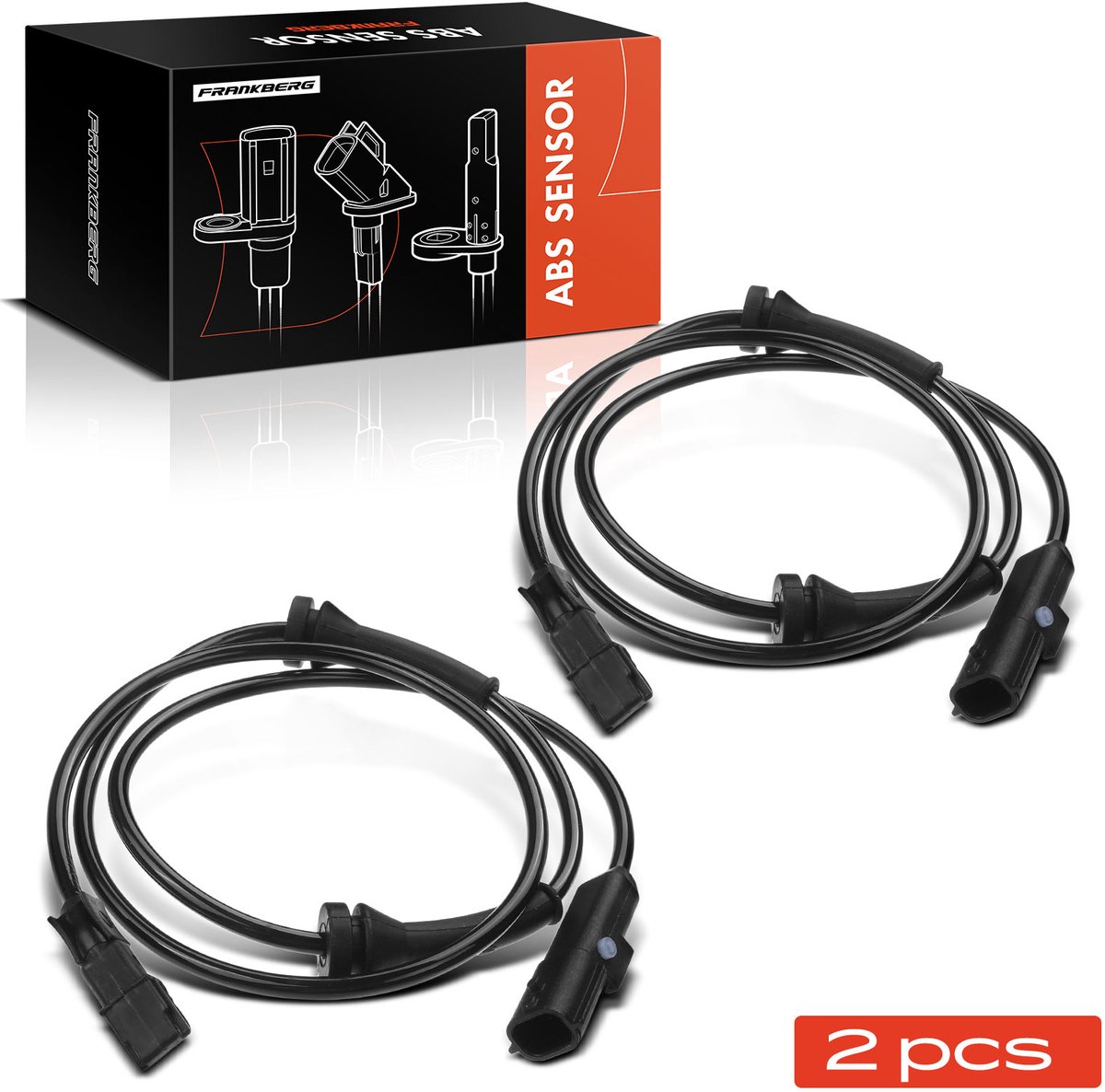 Frankberg 2x ABS Sensor Achteras voor Renault