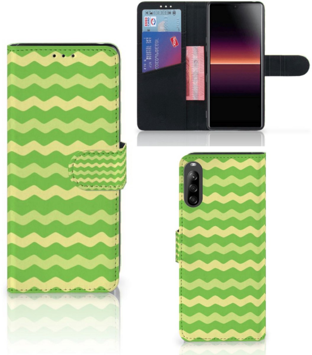 Sony Xperia L4 Telefoon Hoesje Waves Green