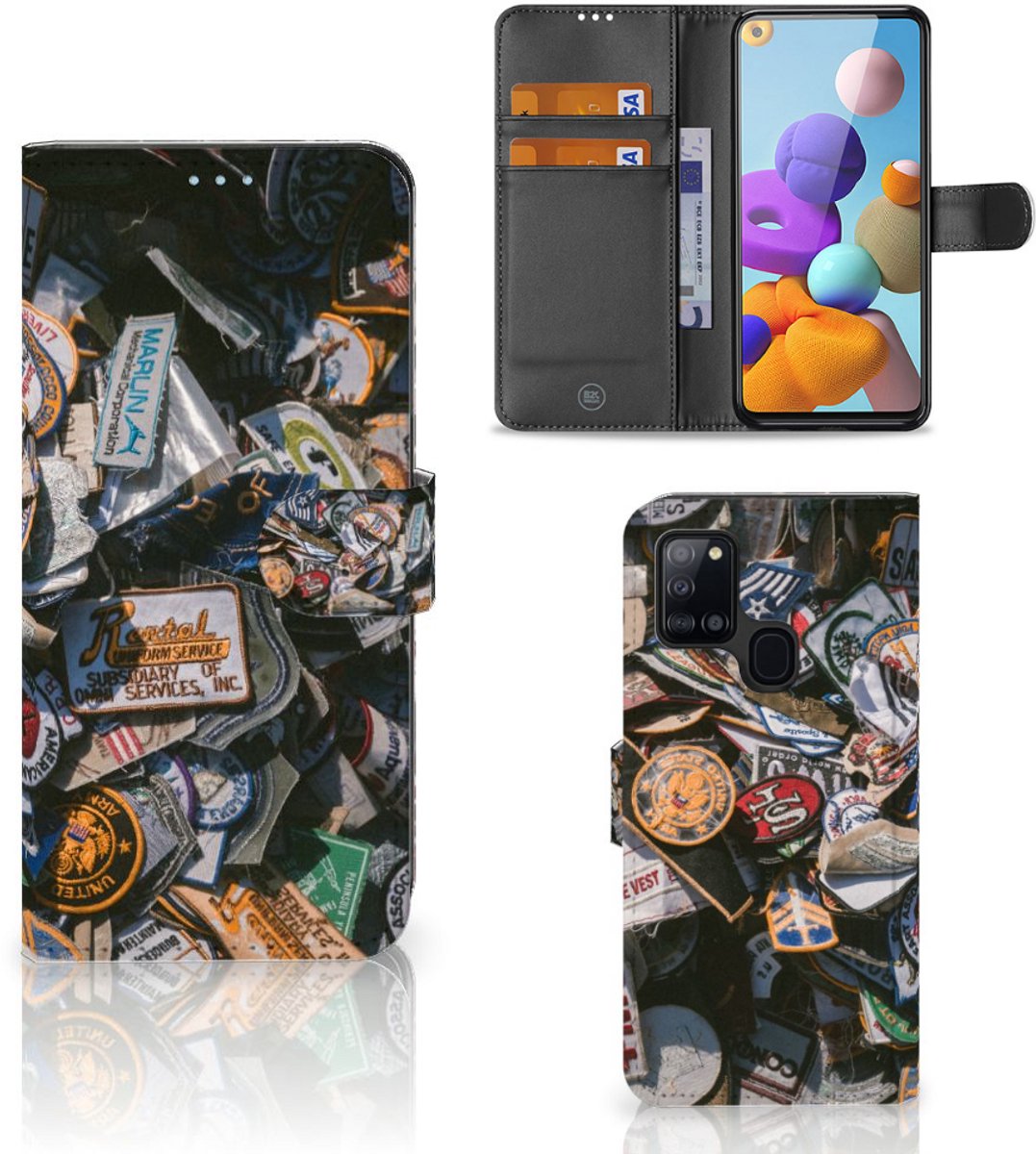 Samsung Galaxy A21s Telefoonhoesje met foto Badges