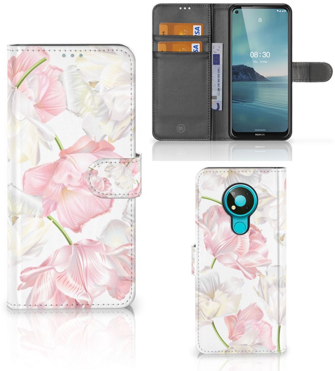 Nokia 3.4 Hoesje Lovely Flowers