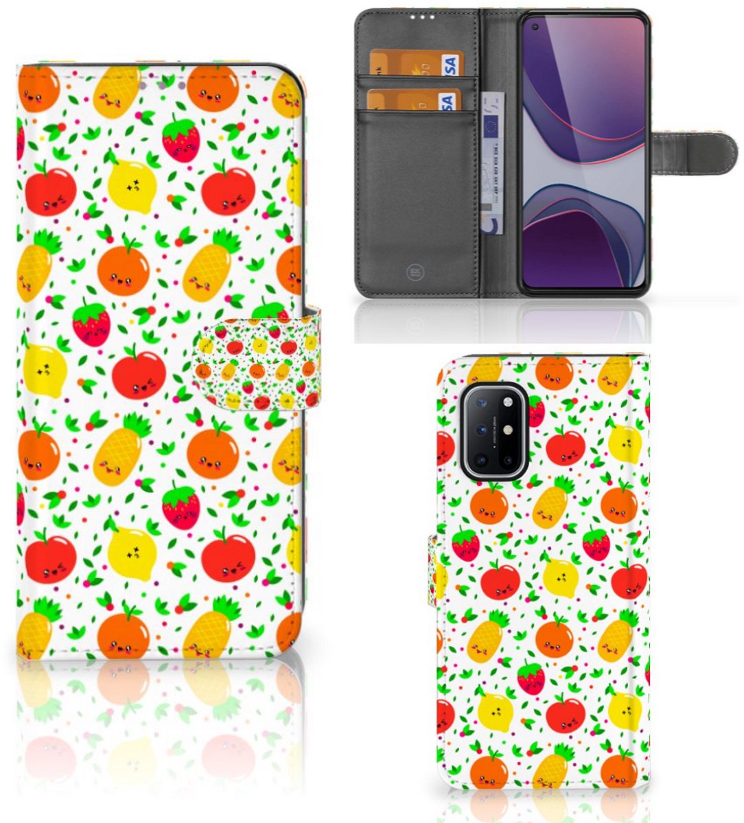 OnePlus 8T Book Cover Fruits