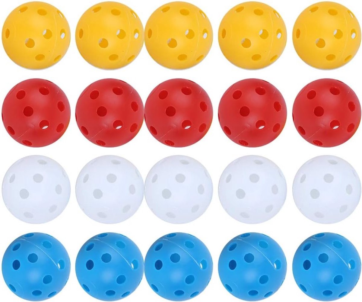 20 Stuks Oefengolfballen, Plastic Holle Golfballen voor Binnen, Ideaal voor Golftraining en Sportaccessoires