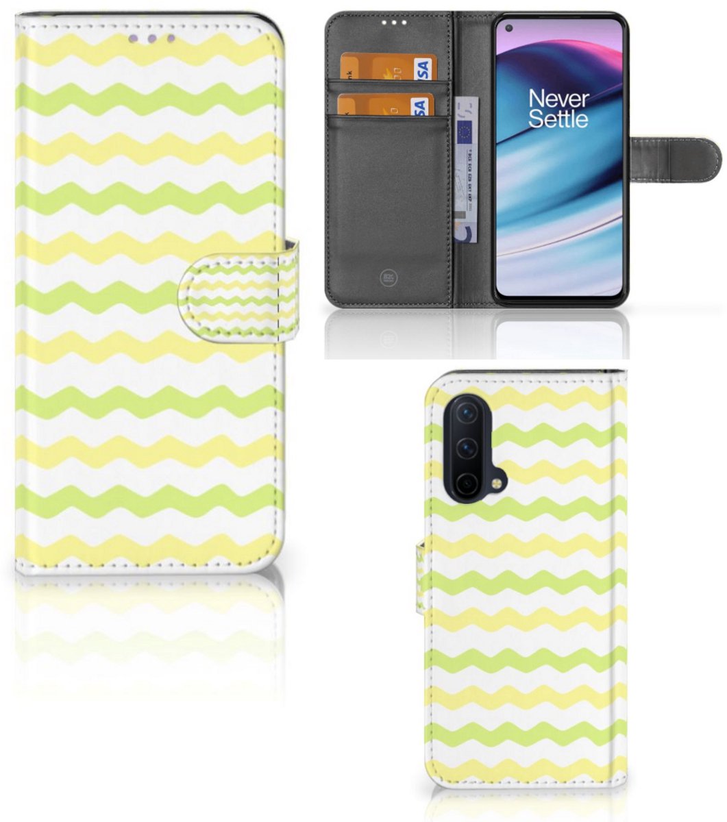 OnePlus Nord CE 5G Telefoon Hoesje Waves Yellow