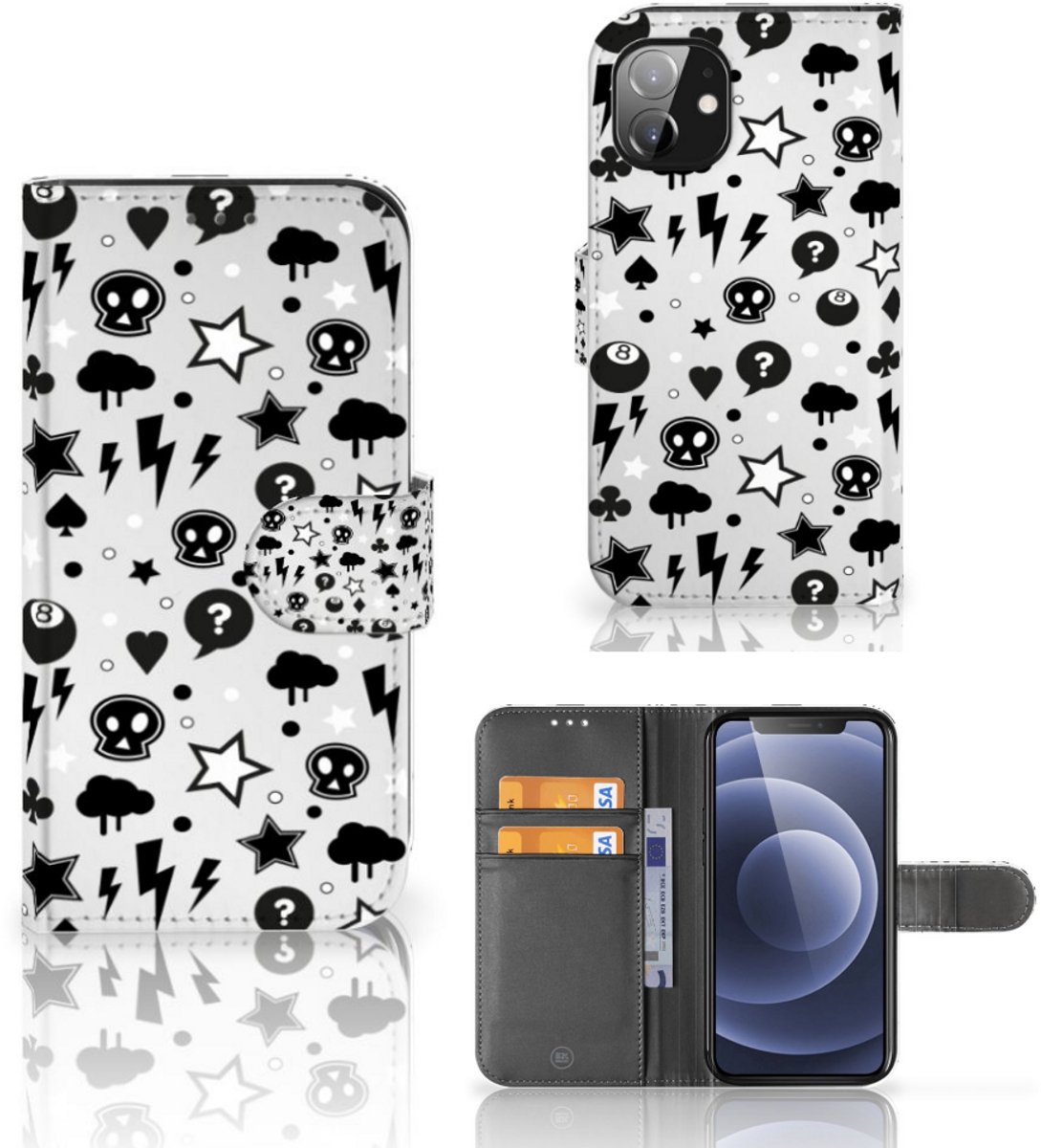 Telefoonhoesje met Naam Apple iPhone 12 Mini Silver Punk