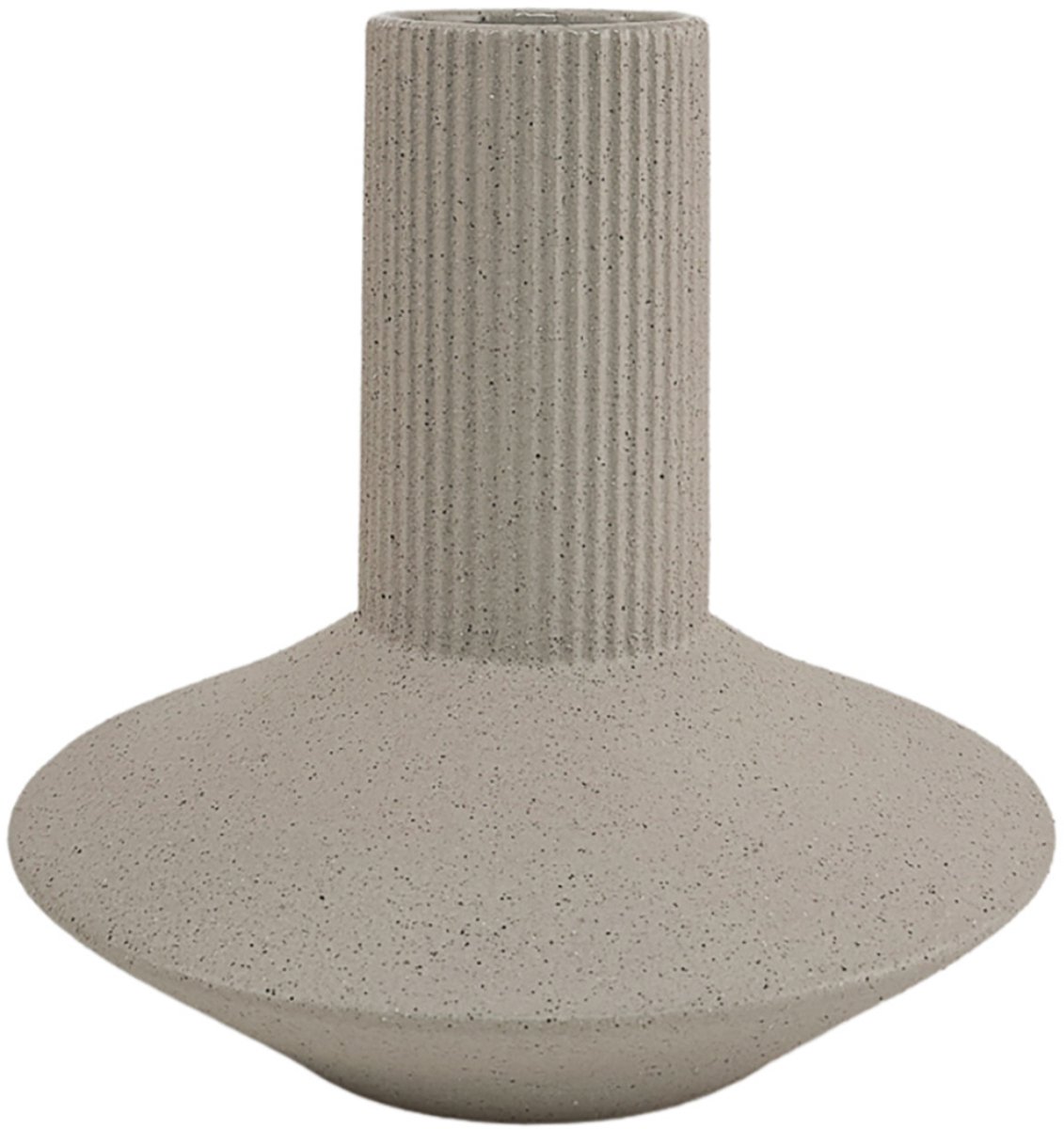XLBoom Roma Vaas Sand Large - Keramische design vaas met aardse textuur - Verkrijgbaar in White | Sand | Terra - Tijdloze woondecoratie voor modern wonen