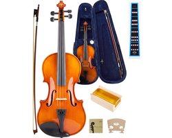 Finesse Viool Starterset - met Koffer & Accessoires - 4/4 - Viool Muziekinstrument - Milan