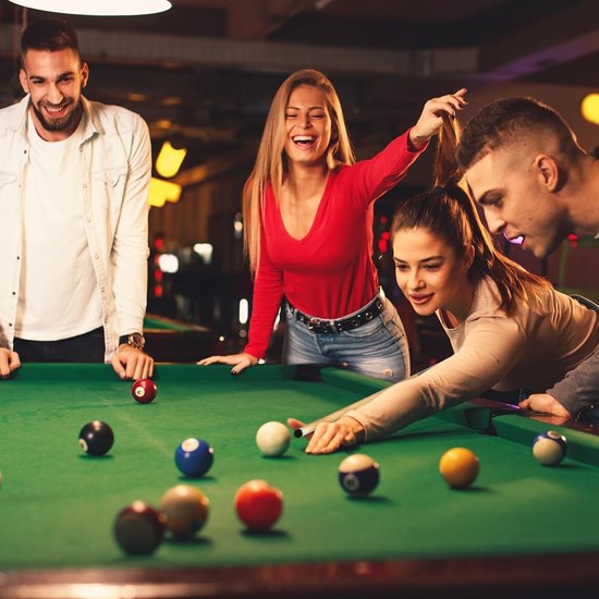 Pool keu stick - Biljartkeu esdoorn - Biljarttafel sporten - 13 mm tips - 58 Inches - Zwart — afbeelding 2