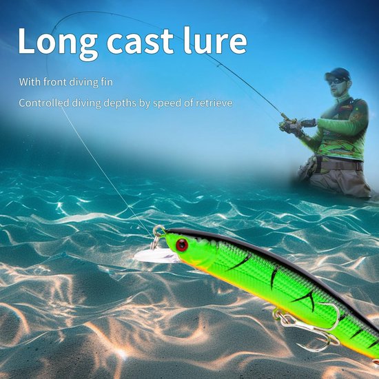 Viskunstaas kit gemengd inclusief simulatie Minnow Popper Crank Baits Potlood VIB met haken en zacht kunstaas accessoires voor zoutwater zoetwater forel baars zalm visgerei geschenkset — afbeelding 5