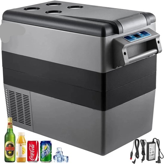 Auto Koelbox - Compressor Koelkast - Koelbox - Compressor Koelbox - Camping Koelkast - met Vriezerfunctie - 45L - 12V/24V & 230V AC - 45dB - -20°C tot +20°C - Voor Camping - Auto - Boot & Buitenactiviteiten van Merkloos — afbeelding 3