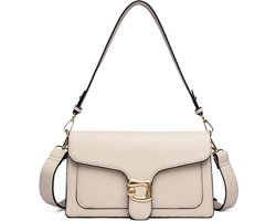 Travistar Women's Shoulder Bag, Small Chain Shoulder Strap, Crossbody Bag, Lingge Bag, Shoulder Bag, Evening Bag, Going Out Bag, Multifunctional, Sturdy Leather Bag