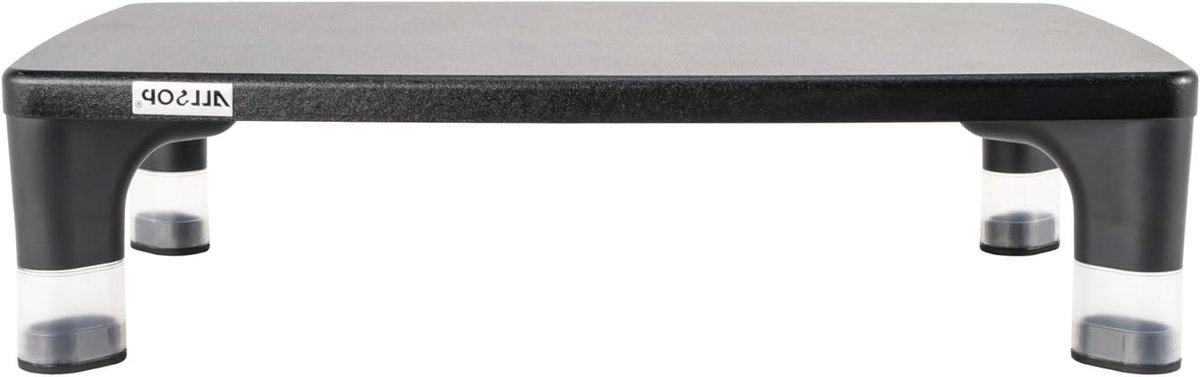 Monitor Stand - Verstelbare Stand - Bureau Organisatie - Omkeerbare Poten - 2.8 of 4 Inch - Zwart