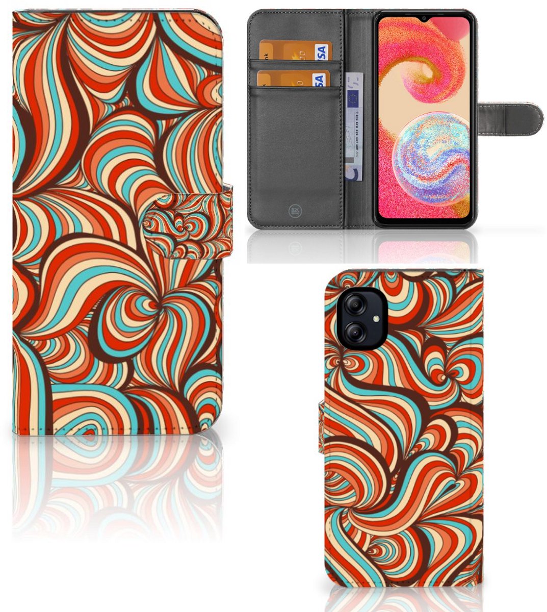 Boekhoesje voor Samsung Galaxy A04e Hoesje Retro