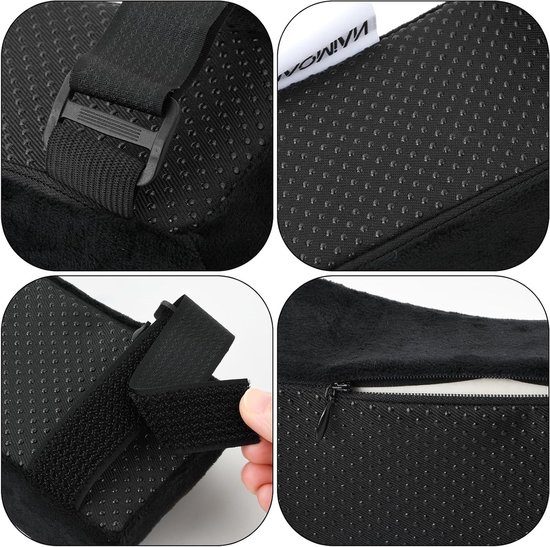 Ergonomische Geheugenfoam Armsteun Kussens voor Kantoor- en Gamingstoelen - 2 Stuks, Comfortabel en Ondersteunend — afbeelding 4