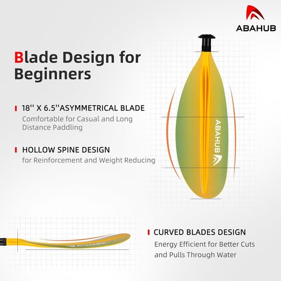 Kayak Dubbele Peddel - Kajakroeipeddel - Water Sporten - Verstelbare Hoek - 218-241 cm - Meerdere Kleuren — afbeelding 4