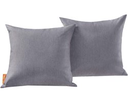 Modway EEI-2001-GRY Convene Two Piece Outdoor Patio Cushion Set, Grey