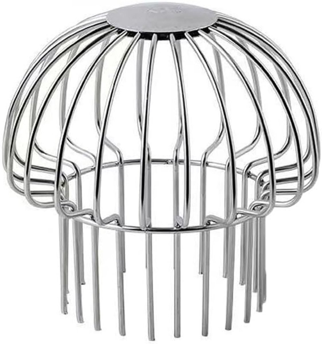 RVS Gootbescherming met Afvoervilters, Mesh Zeef voor Blad- en Vuilblokkering (160mm)