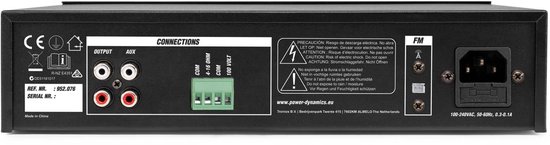 Power Dynamics complete buiten speaker set - 4x waterdichte mini speakers en 100V versterker - Wit van Power Dynamics — afbeelding 2