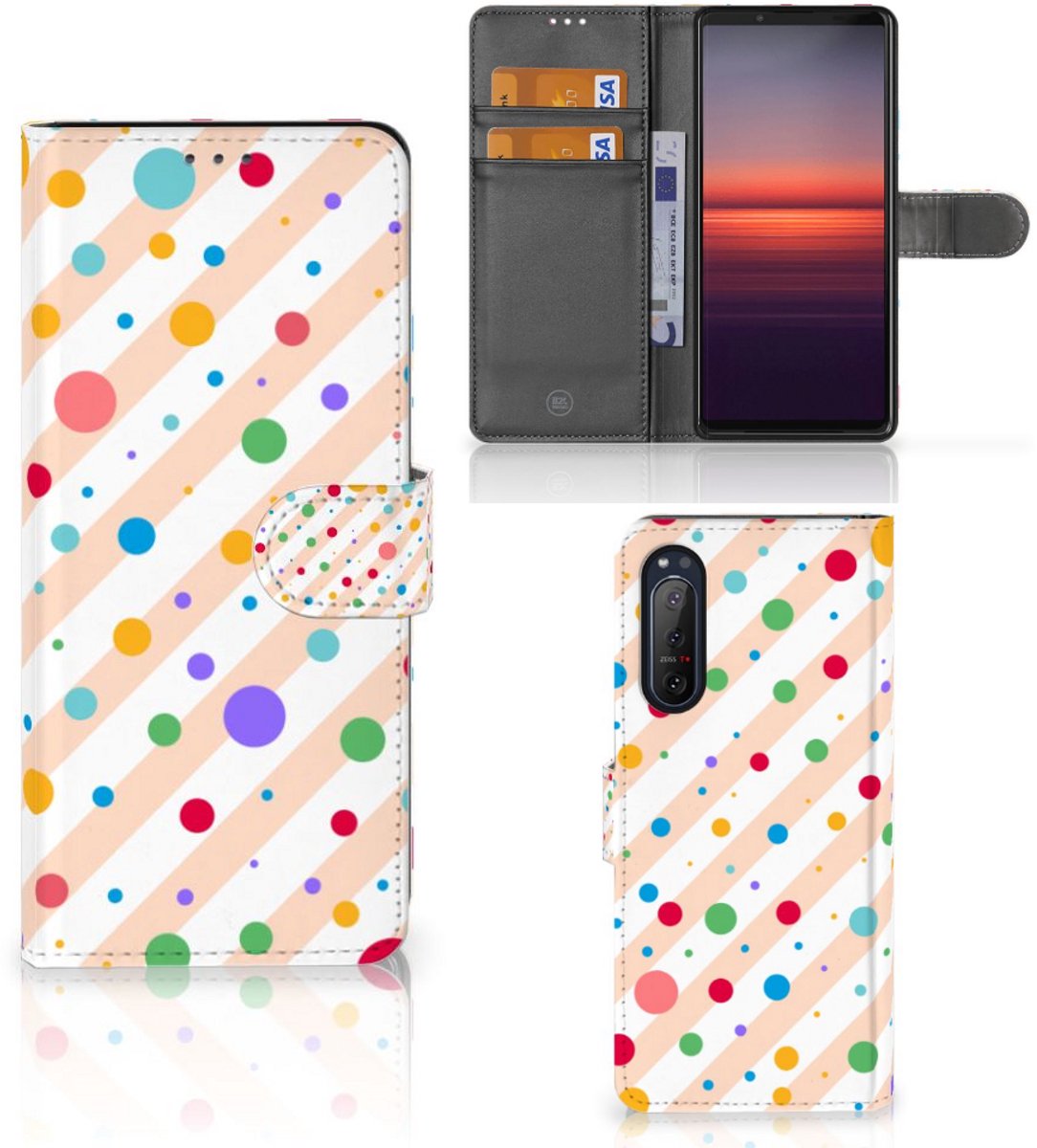 Sony Xperia 5II Telefoon Hoesje Dots