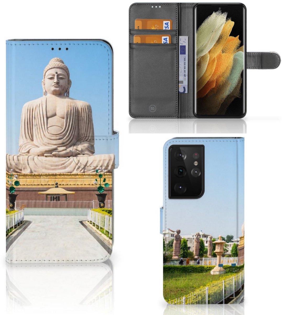 Samsung Galaxy S21 Ultra Flip Cover Boeddha