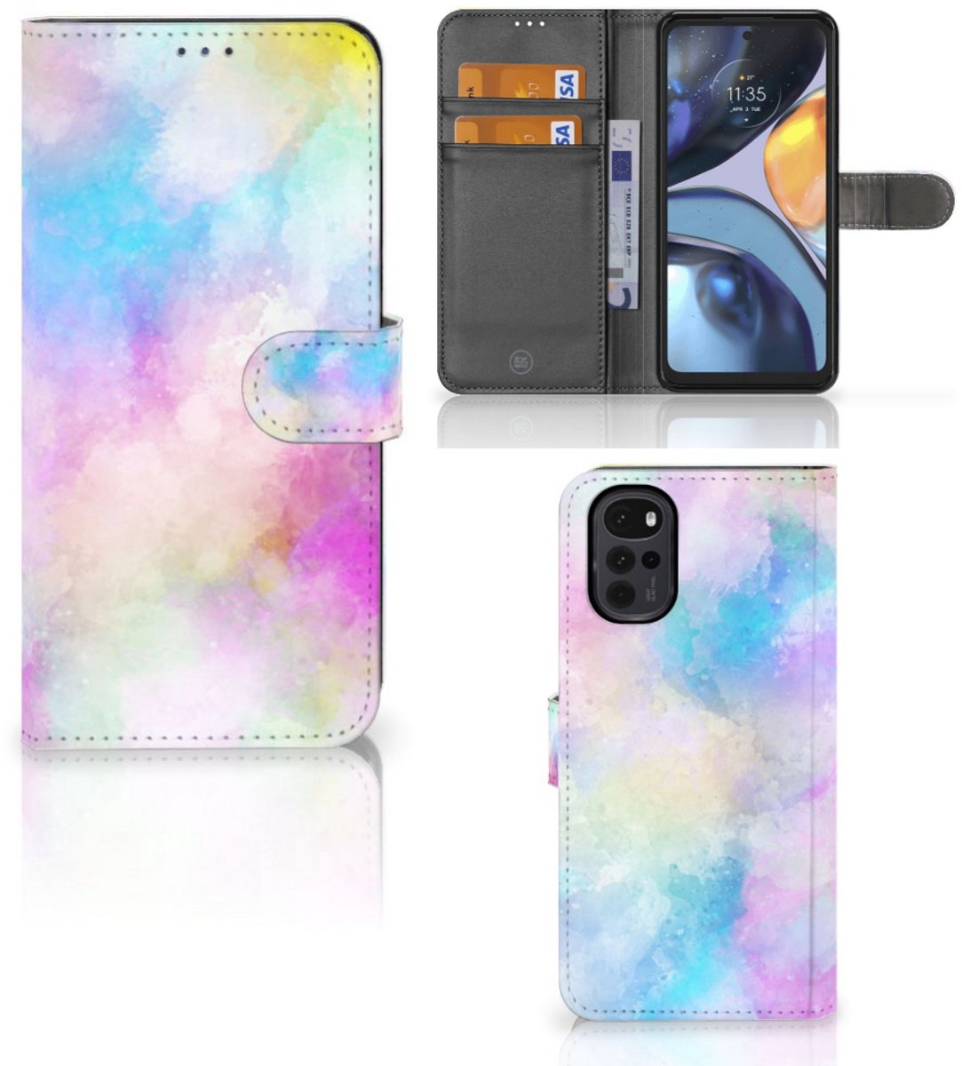 Hoesje Motorola Moto G22 Watercolor Light
