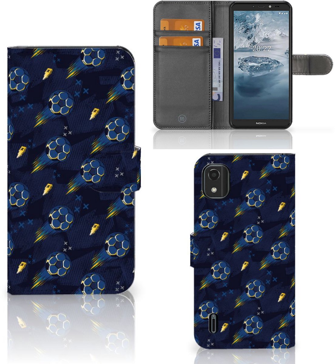 Telefoon Hoesje voor Nokia C2 2nd Edition Voetbal