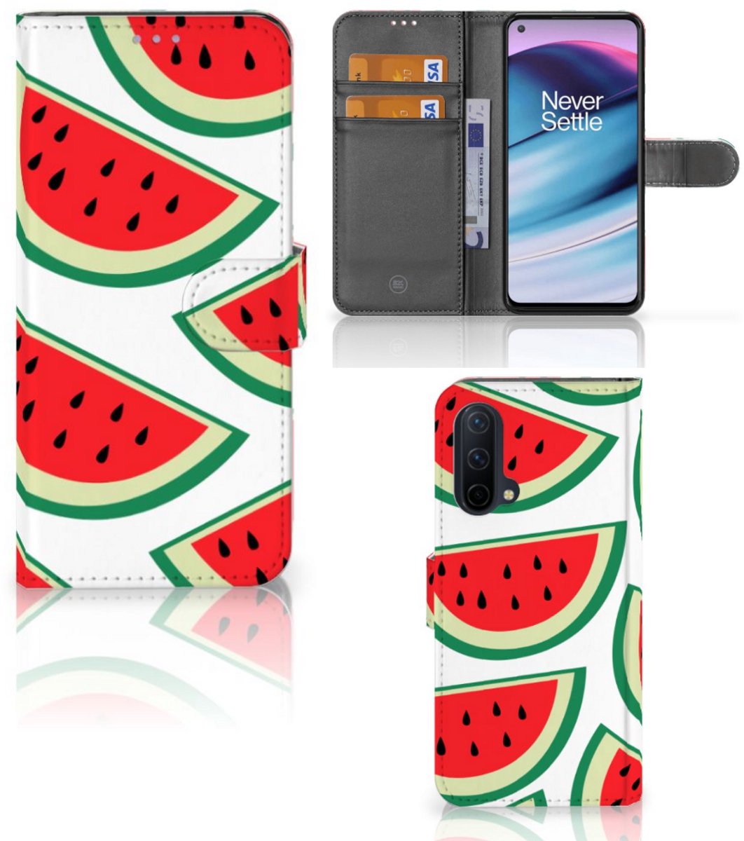OnePlus Nord CE 5G Book Cover Watermelons