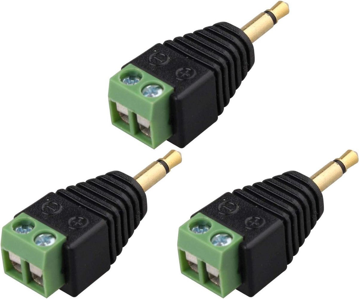 Audio Adapter - Koptelefoon Converter - Signaal Omzetten - Zonder Lassen - 3 stuks - Groen