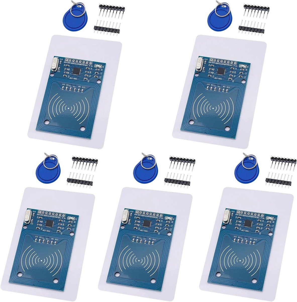 RFID Kit - NFC Module Set - Elektronische Ontwikkeling - Originele MF Chip - 40 x 60 mm - Blauw
