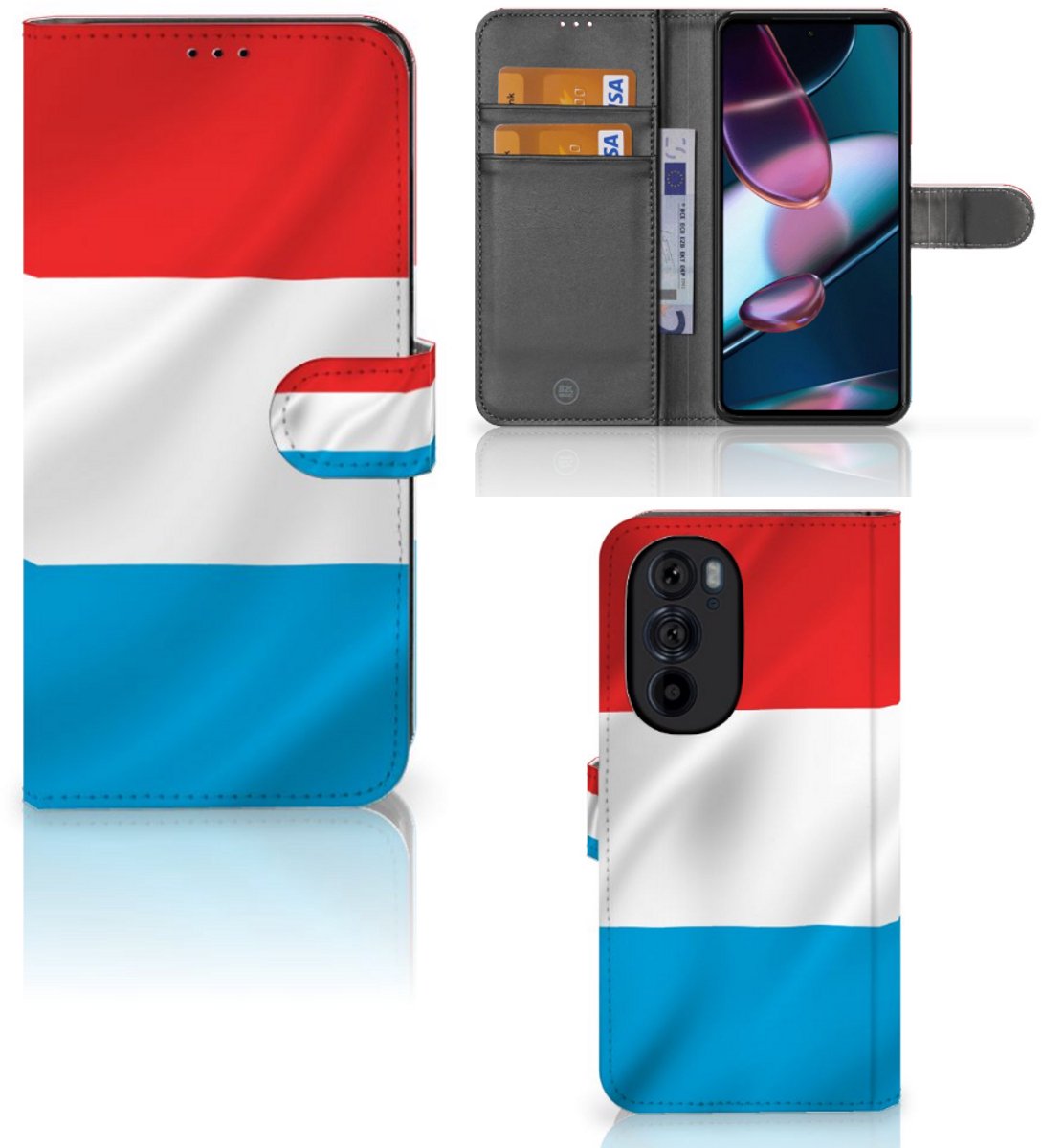 Boekhoesje voor Motorola Edge 30 Pro Bookstyle Case Luxemburg