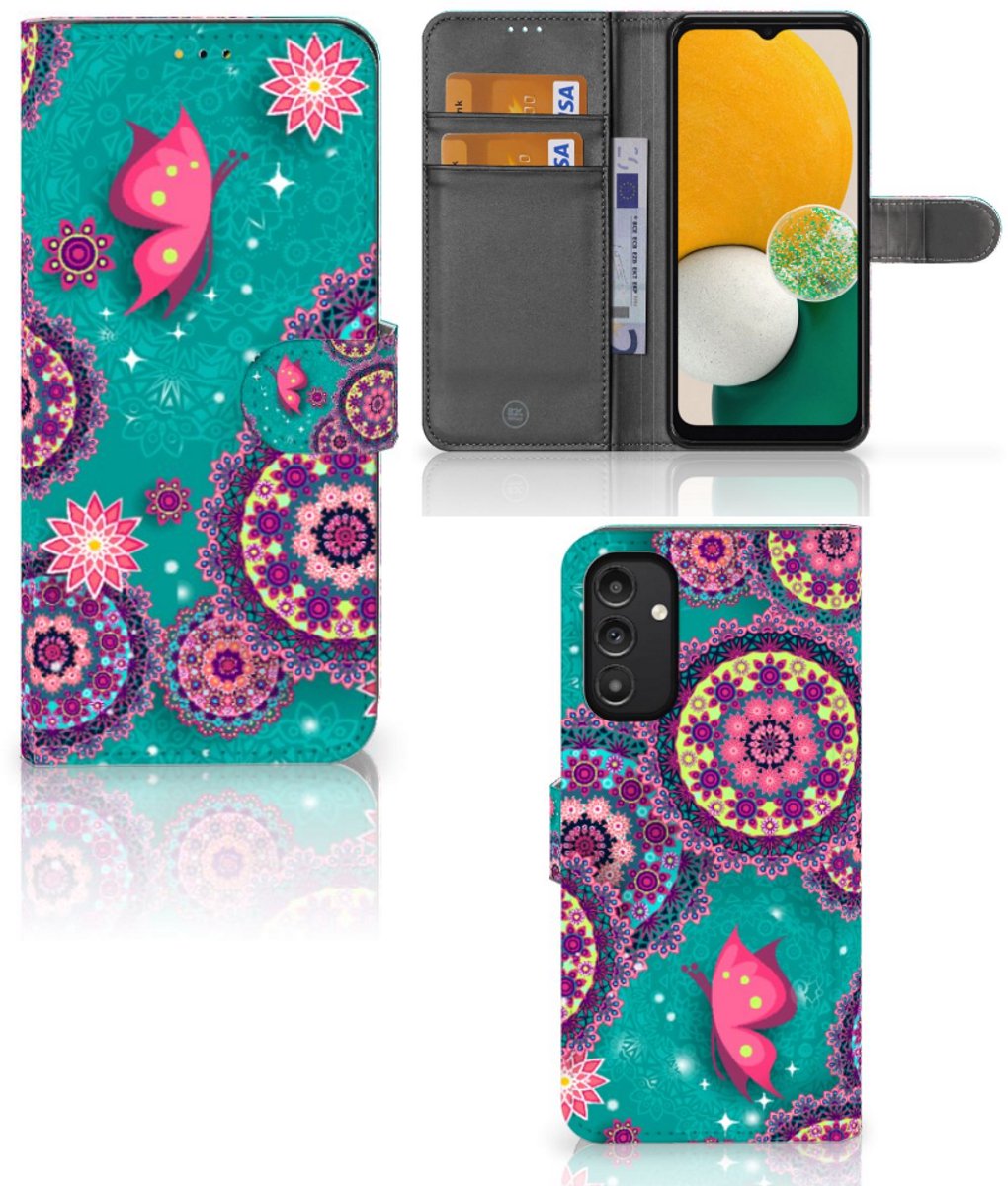 Samsung Galaxy A14 5G Hoesje Cirkels en Vlinders