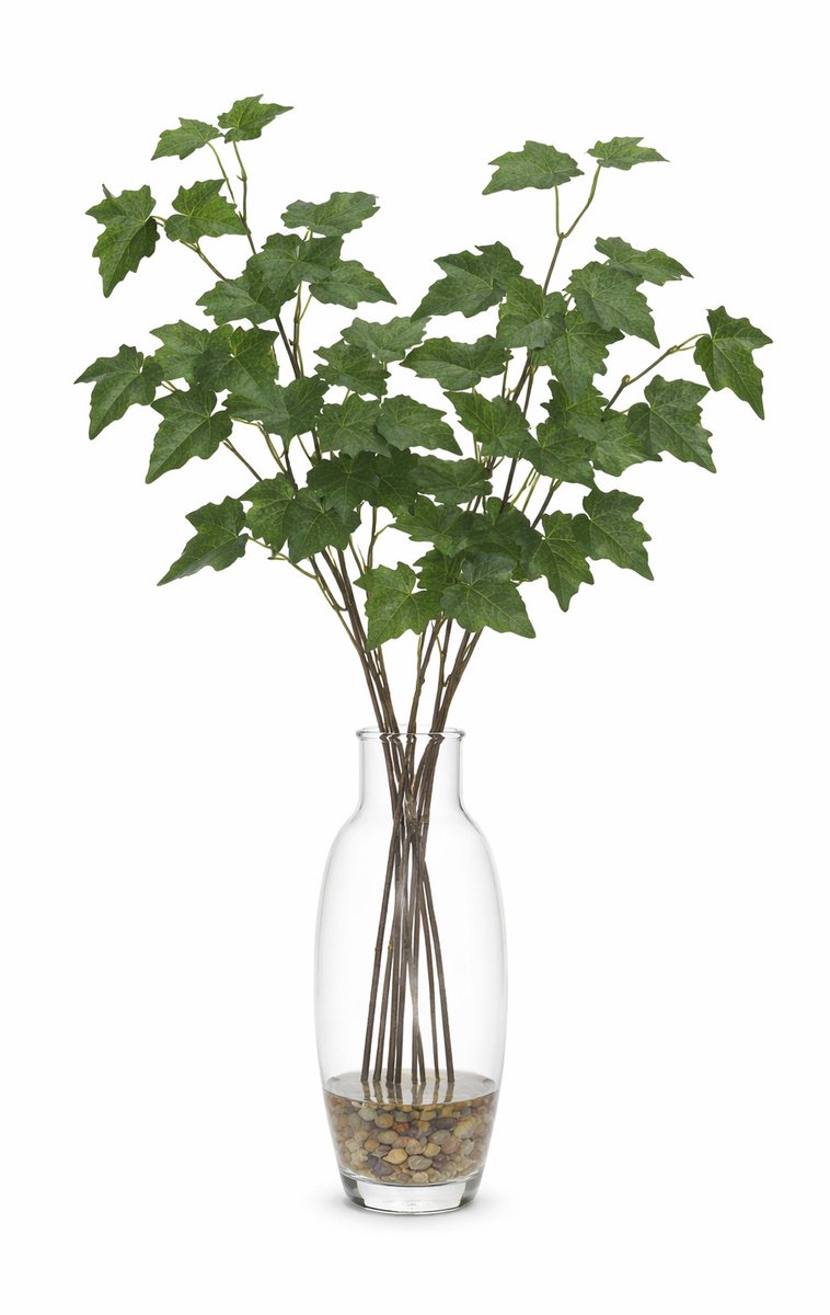 Bellatio Design Kunsttak / kunstbloem Hedera - 8x - 55 cm - groen - boeket opvulling bladgroen