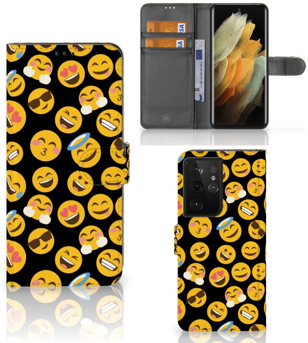 Samsung Galaxy S21 Ultra Telefoon Hoesje Emoji