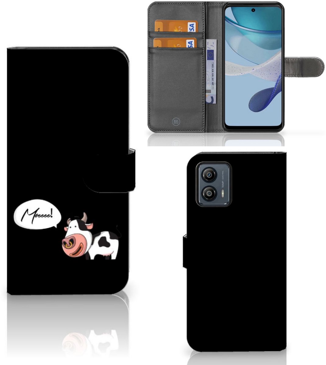 Motorola Moto G53 Leuk Hoesje Cow