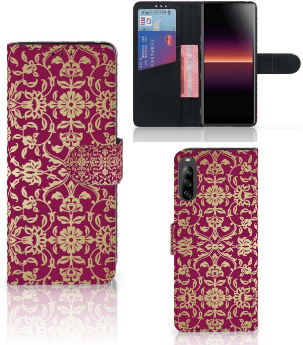 Wallet Case Sony Xperia L4 Barok Pink
