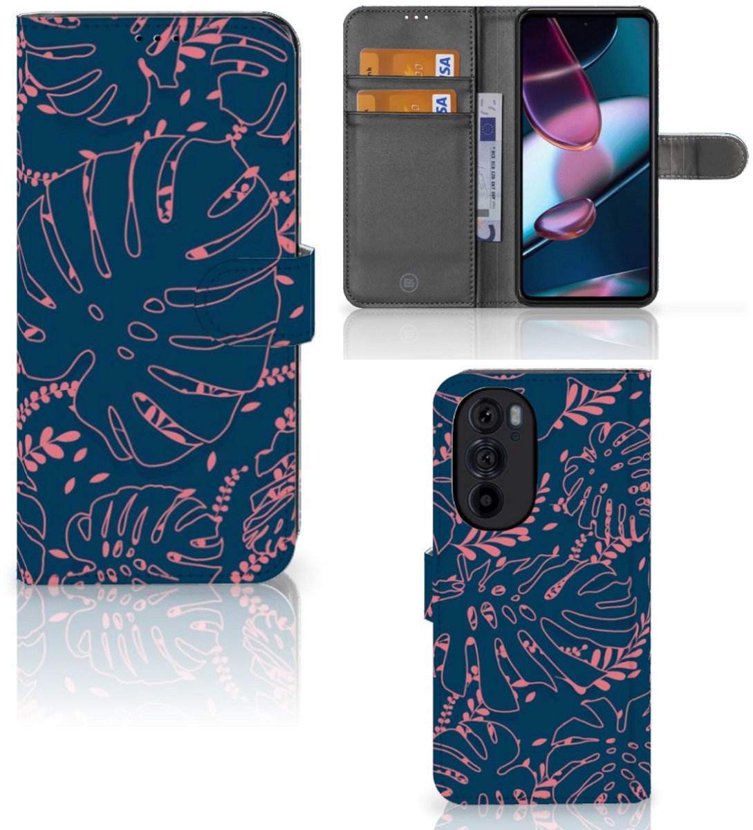 Motorola Edge 30 Pro Hoesje Palm Leaves