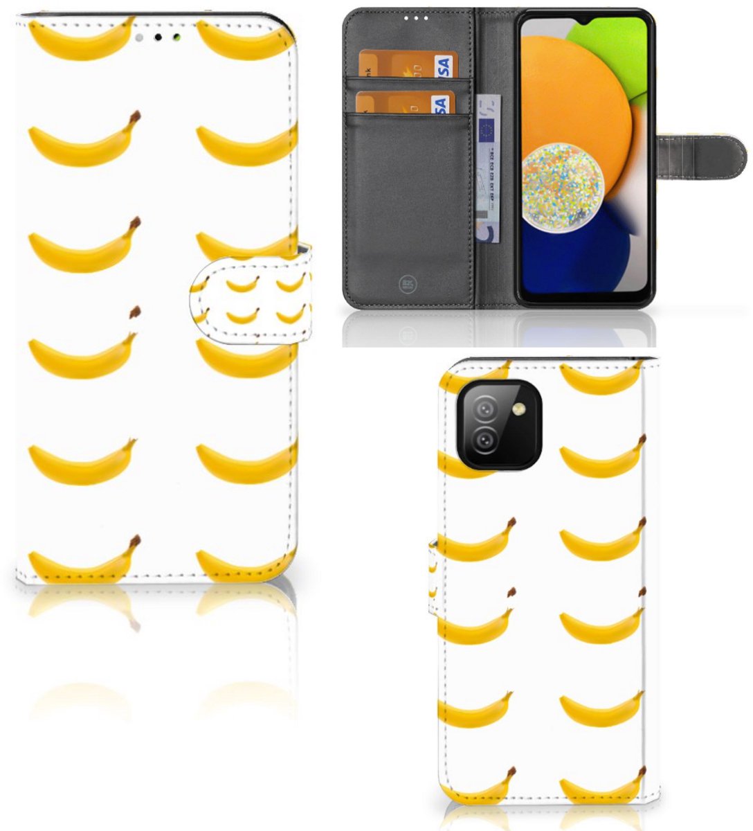 Samsung Galaxy A03 Book Cover Banana
