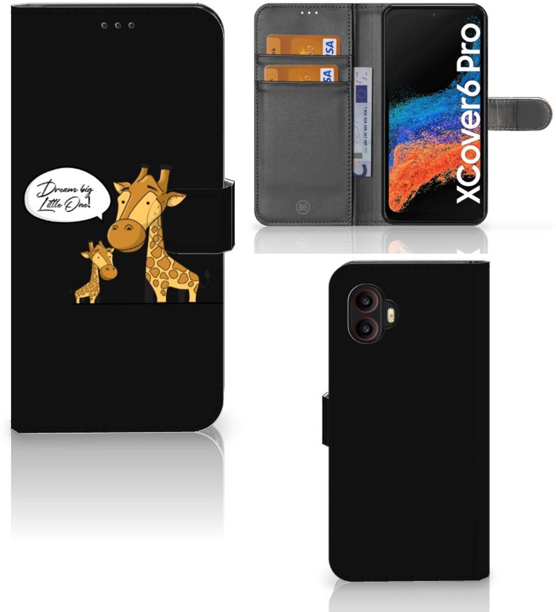 Samsung Galaxy Xcover 6 Pro Leuk Hoesje Giraffe