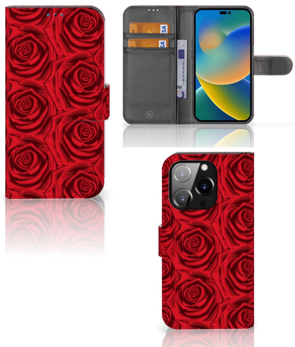 iPhone 14 Pro Hoesje Red Roses