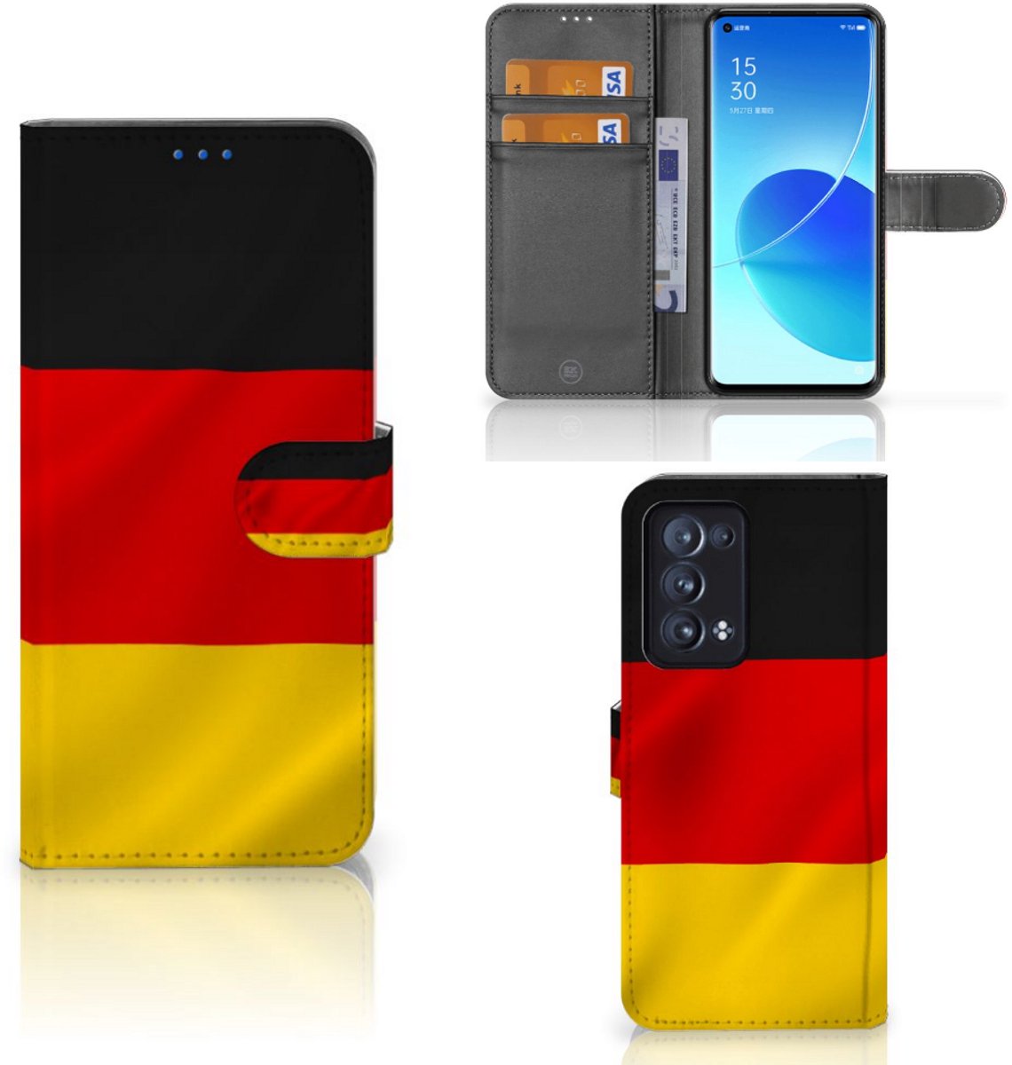 OPPO Reno 6 Pro Plus 5G Bookstyle Case Duitsland