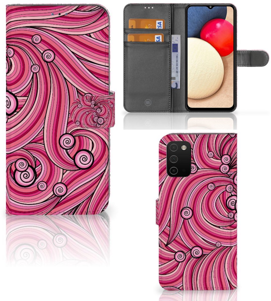 Samsung Galaxy A03s Hoesje Swirl Pink
