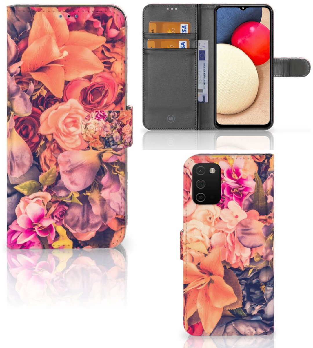 Samsung Galaxy A03s Hoesje Bosje Bloemen