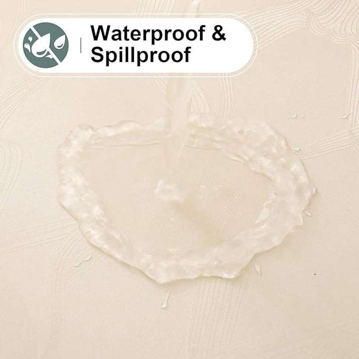 CE - Tafellaken - Waterdicht - 100 x 140 cm - Beige