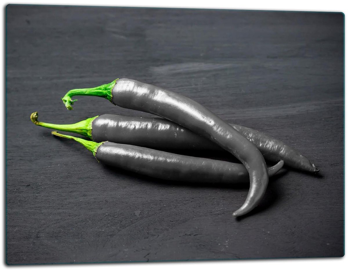TMK ArtDeko Serie - Glazen Snijplank - 52x40cm - Chilli - UV-Print